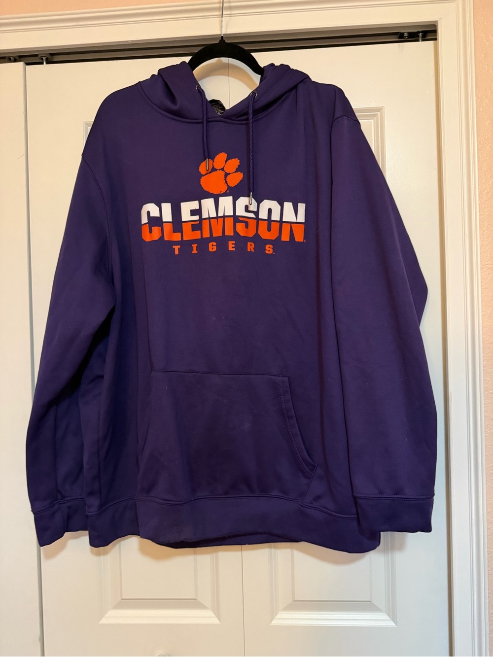 Colosseum Purple Hoodie with Orange Accent